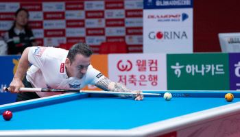 휴온스, 하나카드 완파하고 3연승…PBA 팀리그 선두 경쟁 가세