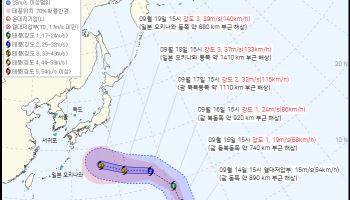 아시안게임 코앞인데 태풍까지…'두쥐안' 예상 경로 보니