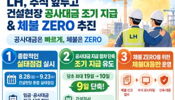 LH, 공사대금 6000억 추석 전 지급 도모…'체불 제로화'도 추진