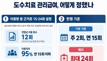 환자마다 다른데 도수치료는 ‘연 15회’…두달 만에 보완 검토