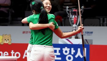 '김가영, 혼자 12승 원맨쇼' 하나카드, PBA 팀리그 3라운드 우승