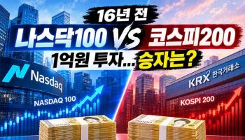 16년 전 '나스닥100 VS 코스피200' 1억원 투자...승자는?