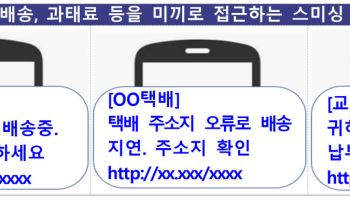 “택배 주소 오류” 문자 눌렀다가 털린다…추석 보이스피싱 주의보