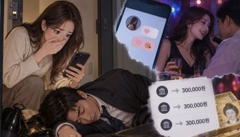 "술자리도 일이라더니"…남편이 30만원씩 보낸 여성의 정체