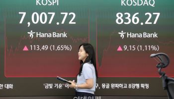 ‘AI 속도조절론’에도 삼성전자 5% 강세…코스피 ‘7000선’ 재탈환