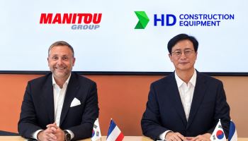 HD건설기계, 프랑스 마니투와 글로벌 소형 건설장비 시장 공략
