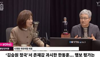 “한동훈 방송입니까?”…나경원, 생방송 중 말 끊더니 보인 반응