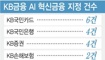 KB금융, 올해 AI 관련 혁신금융 21건 지정…이재근호 AX 가속