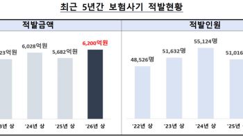 보험사기 상반기 6200억 적발…진단서 위조·과다청구 급증