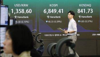 美국채금리 상승에 뉴욕증시 하락…코스피도 약보합 출발