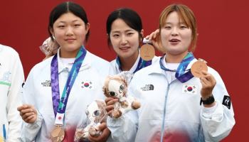 마지막 한 발에 갈렸다…여자 컴파운드, 대만 꺾고 2회 연속 동메달