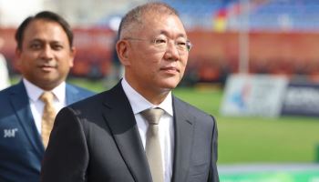 정의선 회장 “금·은·동메달보다 도전 자체가 영광”…日 양궁장서 선수들 격려