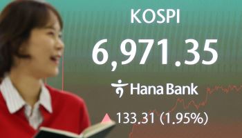 코스피 2% 가까이 올라 6970선 마감…코스닥은 4.5% 상승