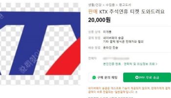 KTX 암표 적발에 '언더커버' 동원..코레일 8명 강제 탈퇴