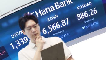 코스피, 장중 6400선까지 밀려…삼전·하이닉스 3%대 ‘뚝’