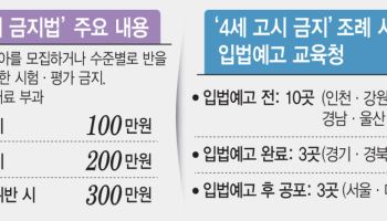 ‘4세 고시’ 금지에도 꼼수 난무…교육청 행정처분 기준도 미비