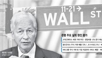 美 4대 은행 실적 희비…골드만·씨티 웃고 JP모건은 예상 하회