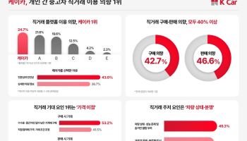 중고차 소비자 42.7% “직거래 구매 의향”