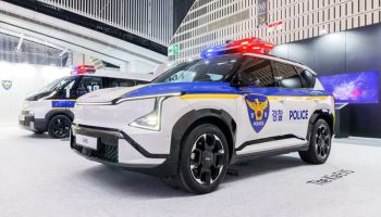 기아, PV5·EV5 순찰차 콘셉트 공개…"친환경 경찰차 비전 제시"