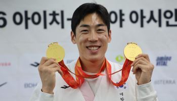 아시아 무대 누빈 장애인 국가대표들 귀환…인천공항서 환영식