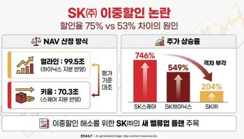 "SK 순자산 100조 시총은 25조"...할인율 75% vs 53% 차이 왜?