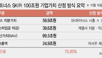 "SK 순자산 100조 시총은 25조"...할인율 75% vs 53% 차이 왜?