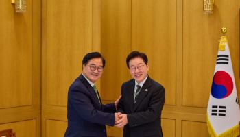 李대통령, 우원식 전 국회의장과 오찬…“노고에 감사
