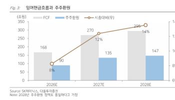 SK하이닉스, 주주환원 우려 해소...주가 되돌림 필요-다올