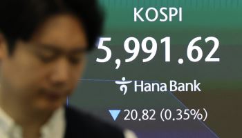 삼전 실적·배당에도 5%↓…코스피 6100선 찍고 하락 전환