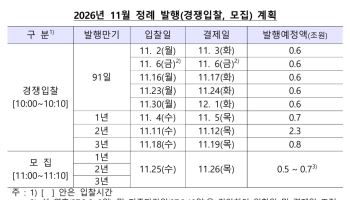 한은, 11월 통안증권 최대 7.5조원 발행