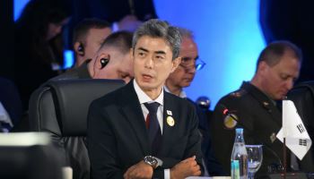 국방장관 "이 시각에도 北 미사일 발사하며 역내 안보 위협"