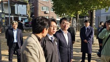 홍지선, 재개발 현장 상계2구역서 “조기 착공 땐 세제 혜택”