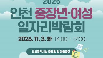 인천시, 11월3일 중장년·여성 일자리박람회 개최