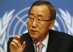 반기문 유엔총장 "기후등 지속발전문제, 최우선 과제"