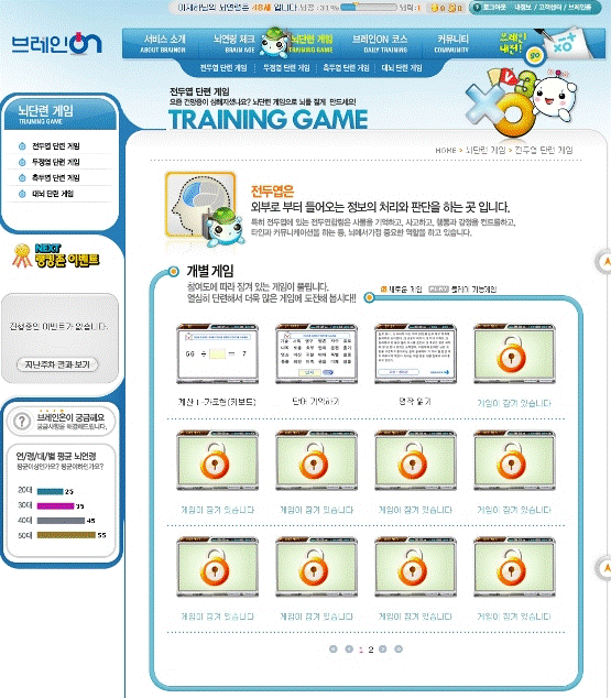 세중나모, 온라인 두뇌단련 서비스 `브레인온` 공개