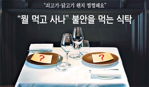 "뭘 먹고 사나" 불안을 먹는 식탁