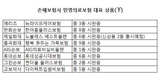 민영의보 百戰百勝)④후발손보사 실용상품 `눈길`