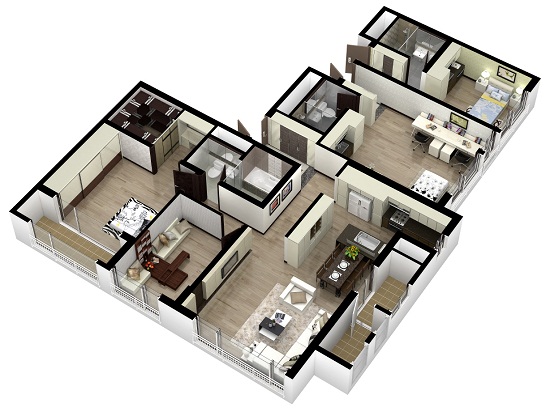 GS건설, `한지붕 세가족` 아파트 출시