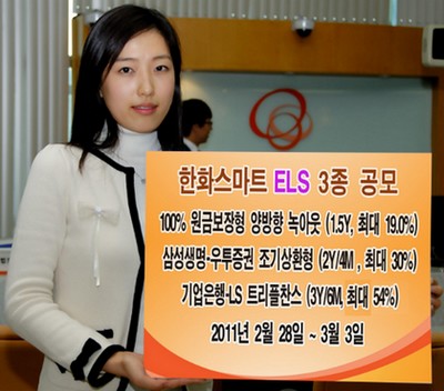 [머니팁]한화證, 양방향 녹아웃 등 ELS 3종 판매