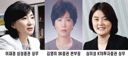 요즘 증권가, 여풍당당 임원이 늘고 있다