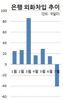 은행 외화차입 올해 첫 상환기조..빚갚기 이어질까