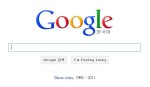 [잡스 사망]구글, 홈페이지에 `Jobs, 1955 - 2011`                                                                                                                                                         
