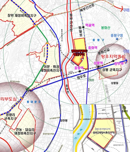 중랑천변 중화뉴타운에 아파트 3027가구 건립