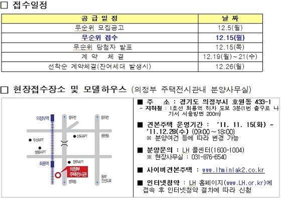 LH, 의정부 민락2지구 520가구 `무순위 접수`