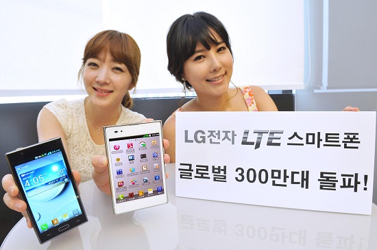 LG LTE 스마트폰, 300만대 판매돌파