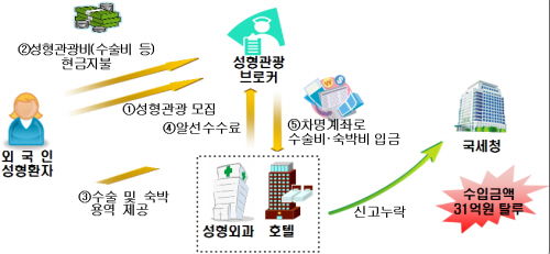 국세청 "외국인 성형관광 탈세 꼼짝 마"