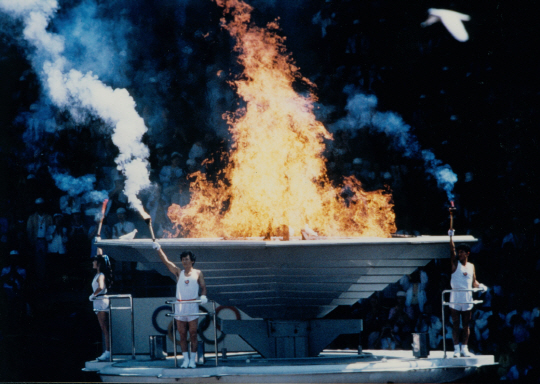 제24회 서울올림픽 성화 점화                                                                                                                                                                       