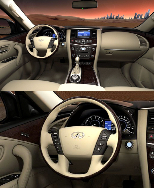  `인피니티 QX` 고급스런 실내 인테리어                                                                                                                                                             