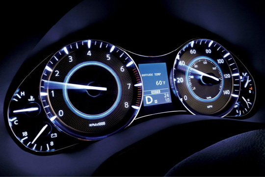  `인피니티 QX` 스마트한 계기판                                                                                                                                                                    