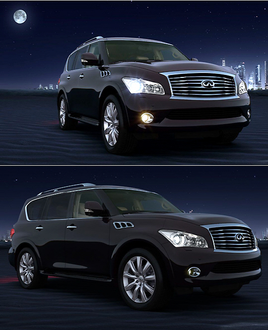  달빛에 물든 `인피니티 QX`                                                                                                                                                                        
